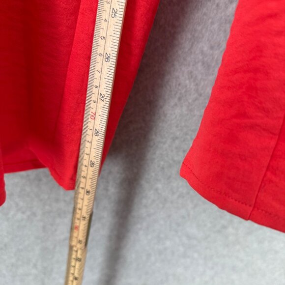 Michael Kors Womens Wide Leg Pant Size M Sea Coral Split Hem Flowy Beachy NEW - Picture 14 of 14